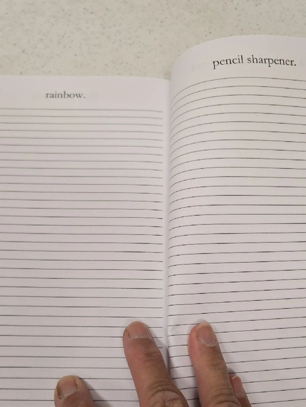101 Poetry Prompts Journal with Typewriter Graphic